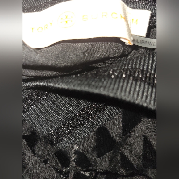 Tory Burch velvet devore midi dress black - Picture 7 of 9